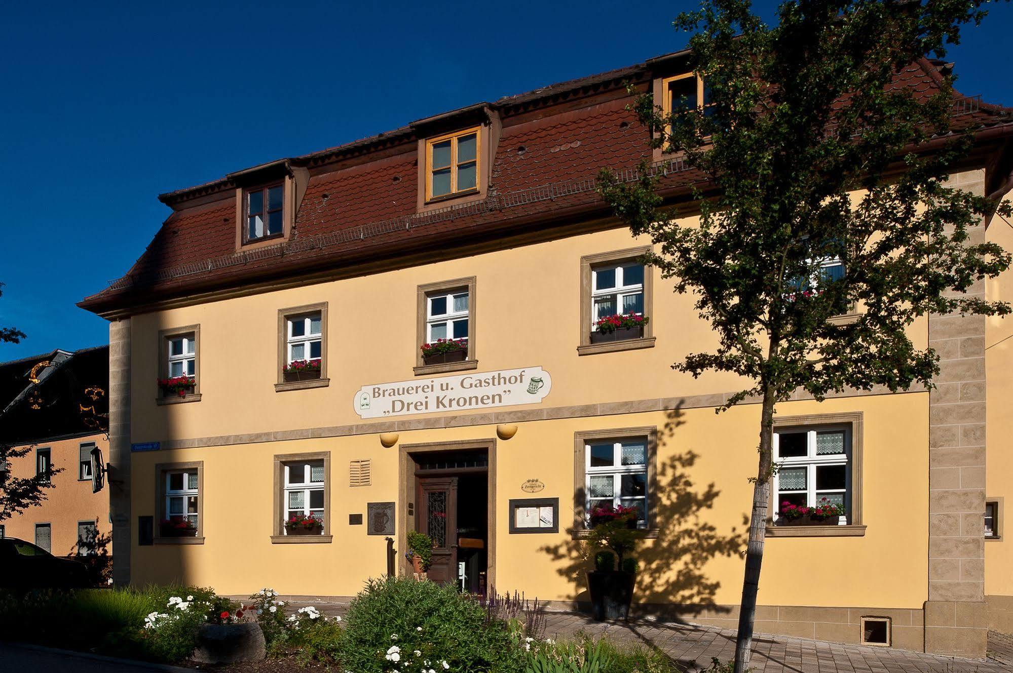 Hotel & Brauereigasthof Drei Kronen Memmelsdorf Exterior foto